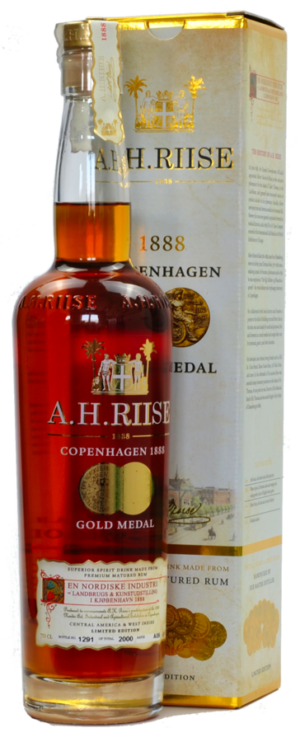 A.H. Riise 1888 Copenhagen Gold Medal 40% 0,7 l (kartón)