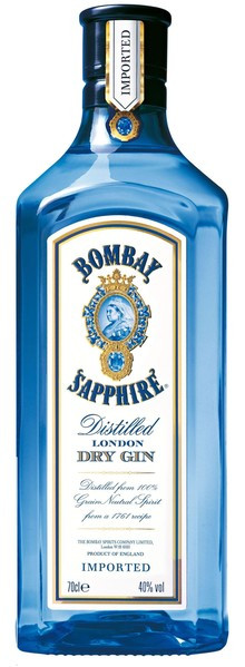 Bombay Sapphire 40% 1 l (čistá fľaša)