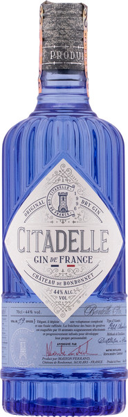 Citadelle Gin 44% 0,7 l (čistá fľaša)