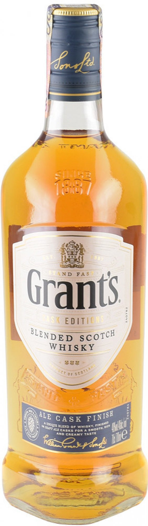 Grant's Ale Cask Finish 40% 0,7 l (čistá fľaša)